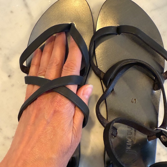 K.Jacques Black Strappy Sandals - Picture 8 of 8